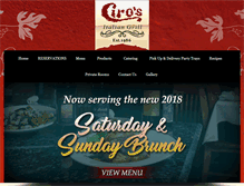 Tablet Screenshot of ciros.com